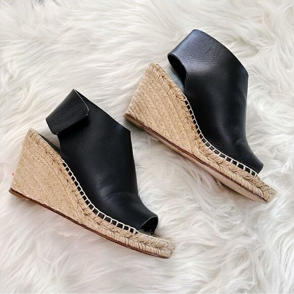 Celine Shoes - ʟɪᴋᴇ ɴᴇᴡ ᴄᴇʟɪɴᴇ ʟᴇᴀᴛʜᴇʀ ᴡʜɪᴘꜱᴛɪᴛᴄʜ ᴇꜱᴘᴀᴅʀɪʟʟᴇ ᴡᴇᴅɢᴇ ꜱᴀɴᴅᴀʟꜱ